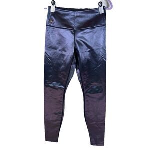 Under Armour Lindsey Vonn Sicario Iridescent Metallic Leggings Pants Sz Medium‎